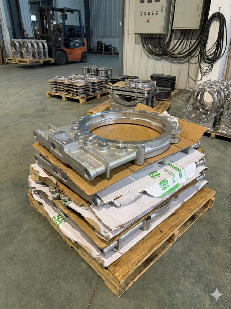 OEM Cast Stainless Steel Knife Gate Valve Body | CF8M Investment Casting & CNC Machining Manufacturer.