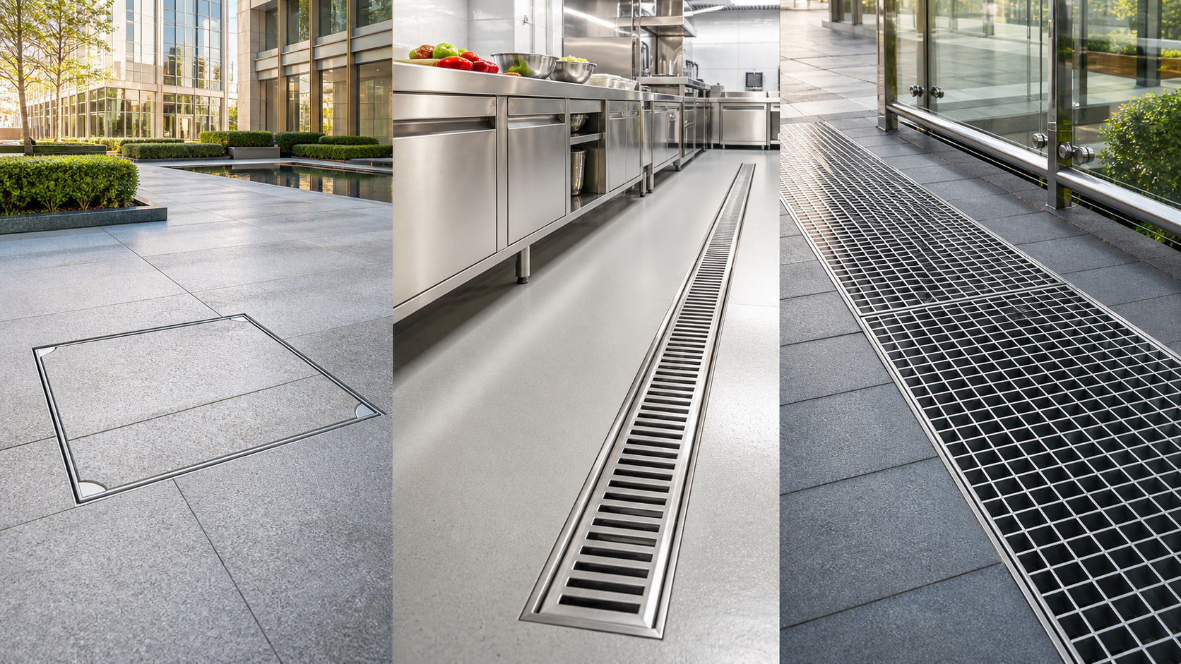Stainless Steel Recessed Manhole Covers, Hidden Linear Drains and Grating: Applications and Installation Guide