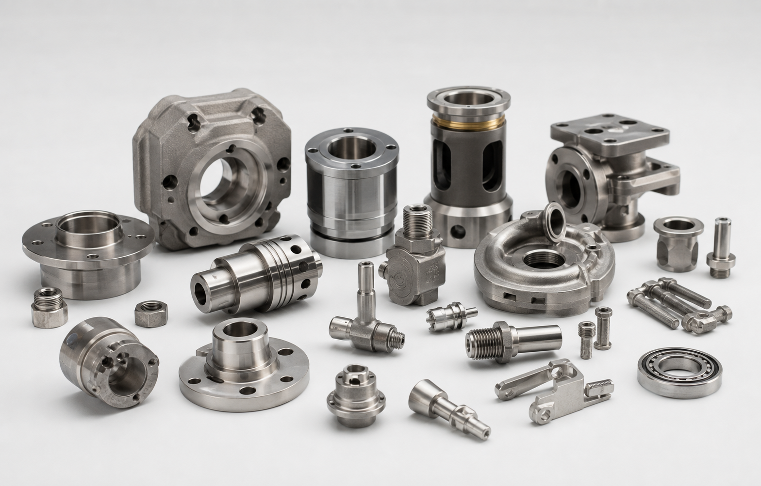 Custom CNC machined, cast and stainless steel metal parts manufactured by AODSON