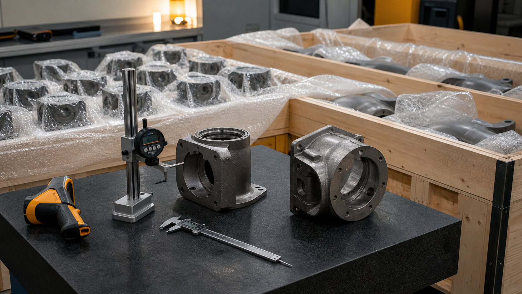 Inspection and packing of heat resistant castings
