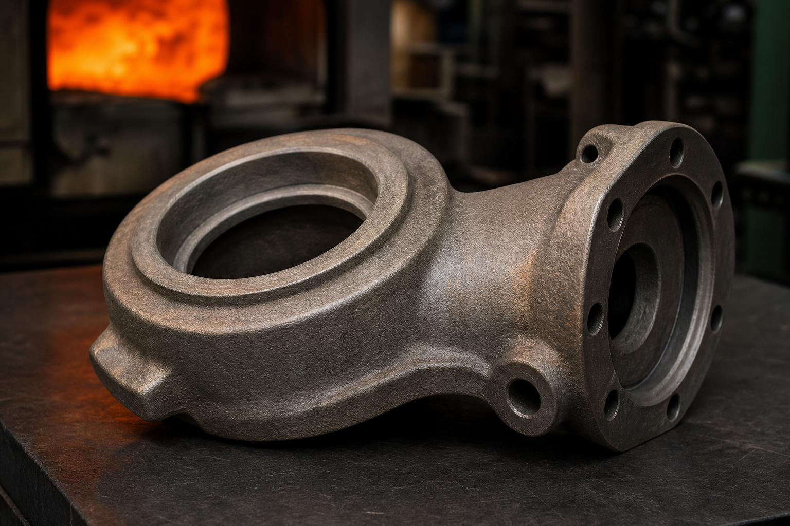 Intact heat resistant casting after extended service