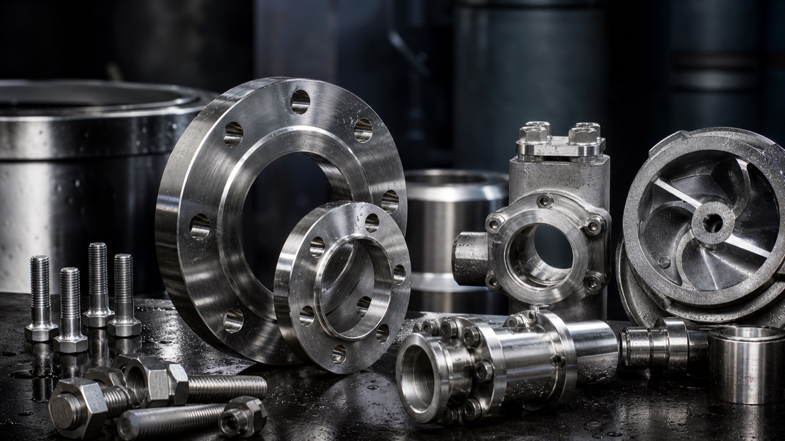 Special alloy corrosion-resistant components arranged for chloride and seawater applications