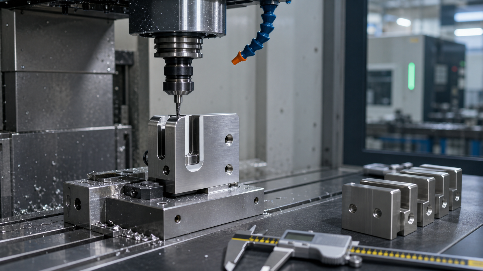 CNC machining stainless steel glass clamp bodies with precise holes and gasket slots