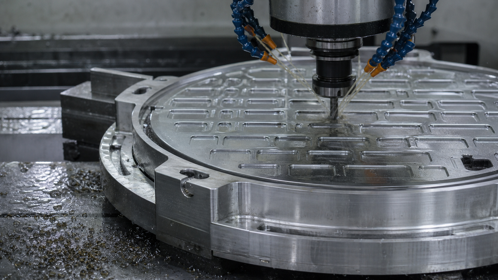 CNC machining stainless steel access cover components with gasket and lifting details