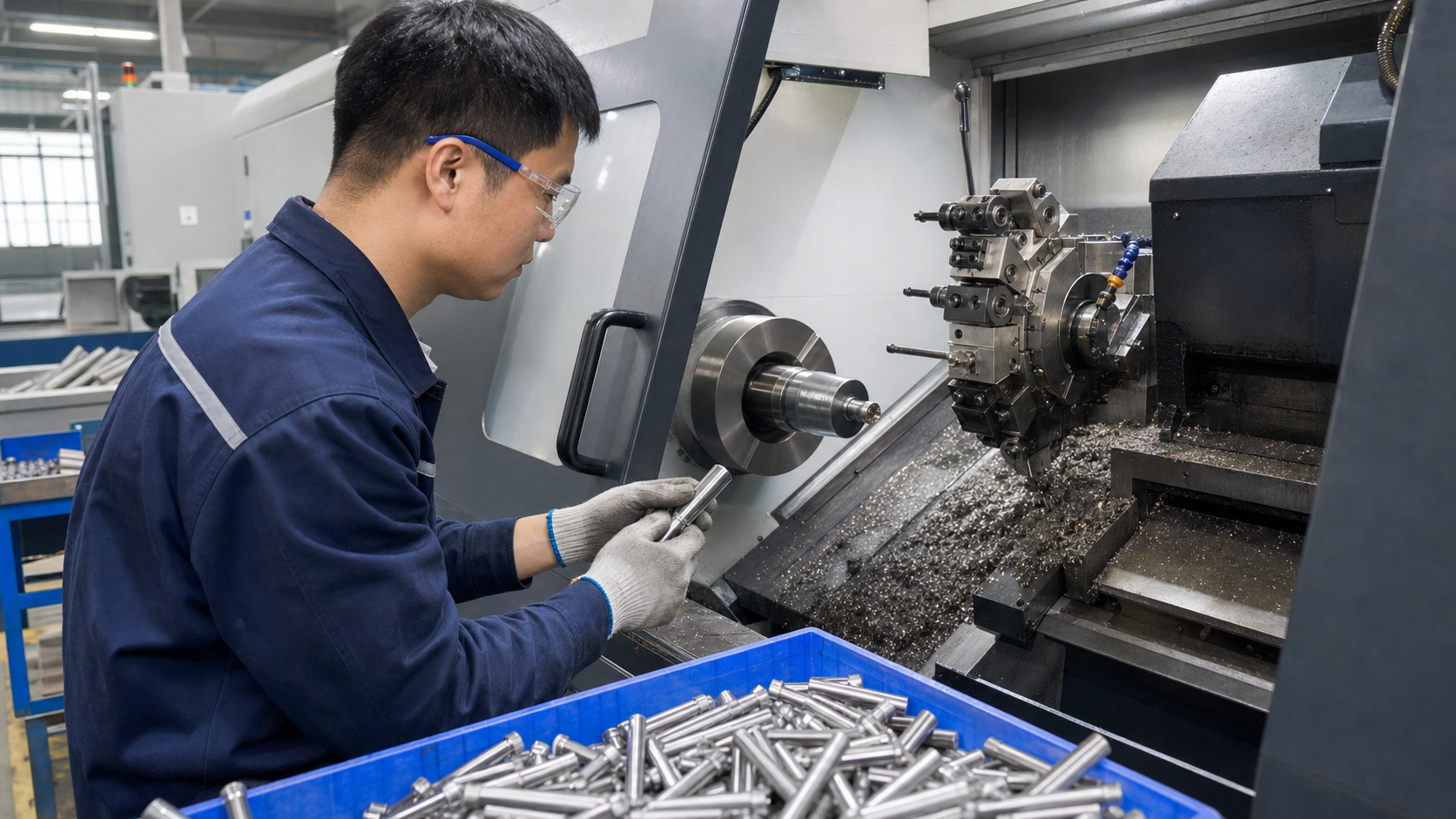CNC machining stainless steel bolt blanks for marine fasteners