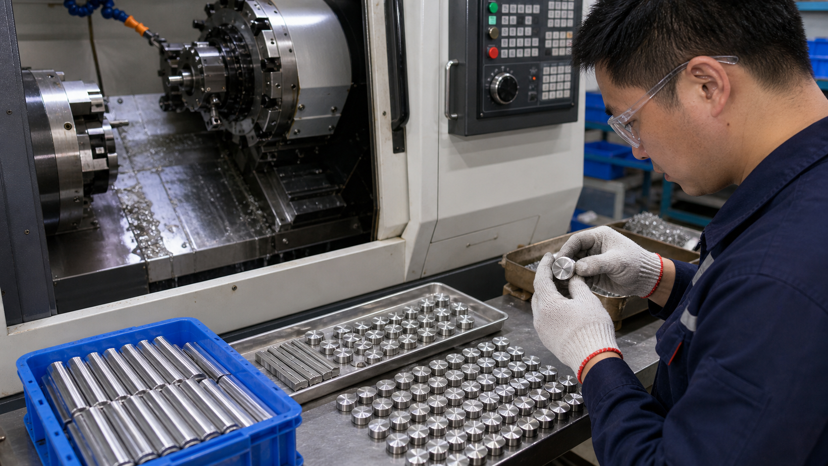 CNC machining stainless steel tactile indicators for OEM accessibility hardware