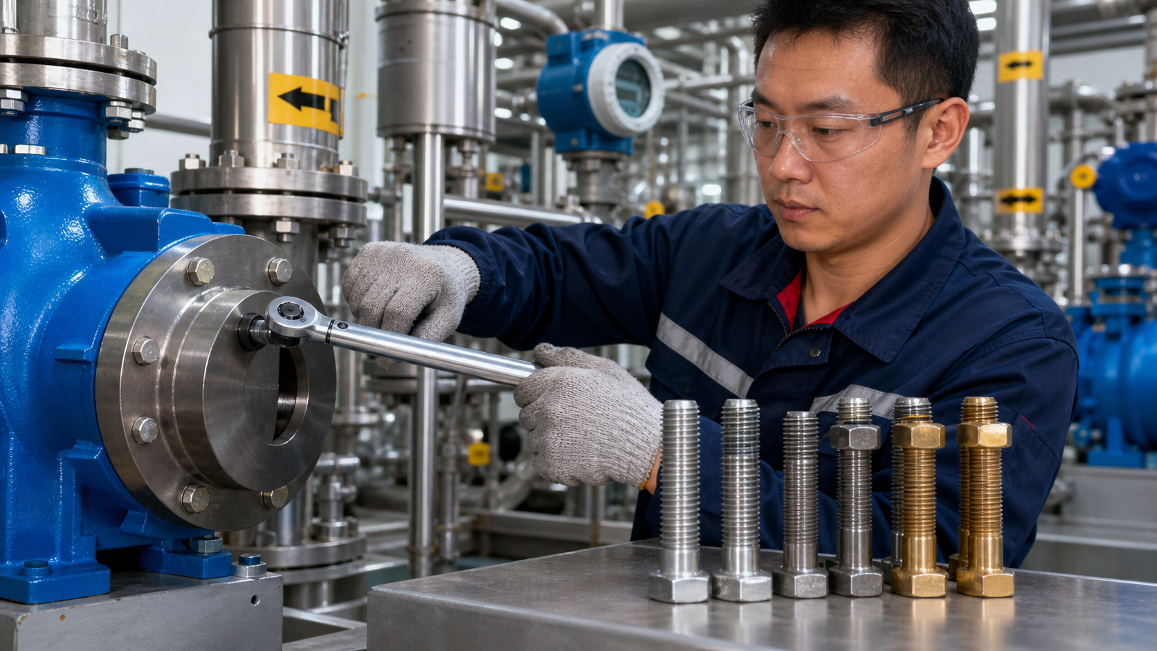 Product showcase of 316L 2205 2507 904L 254SMO Alloy 926 Hastelloy Inconel and titanium fasteners