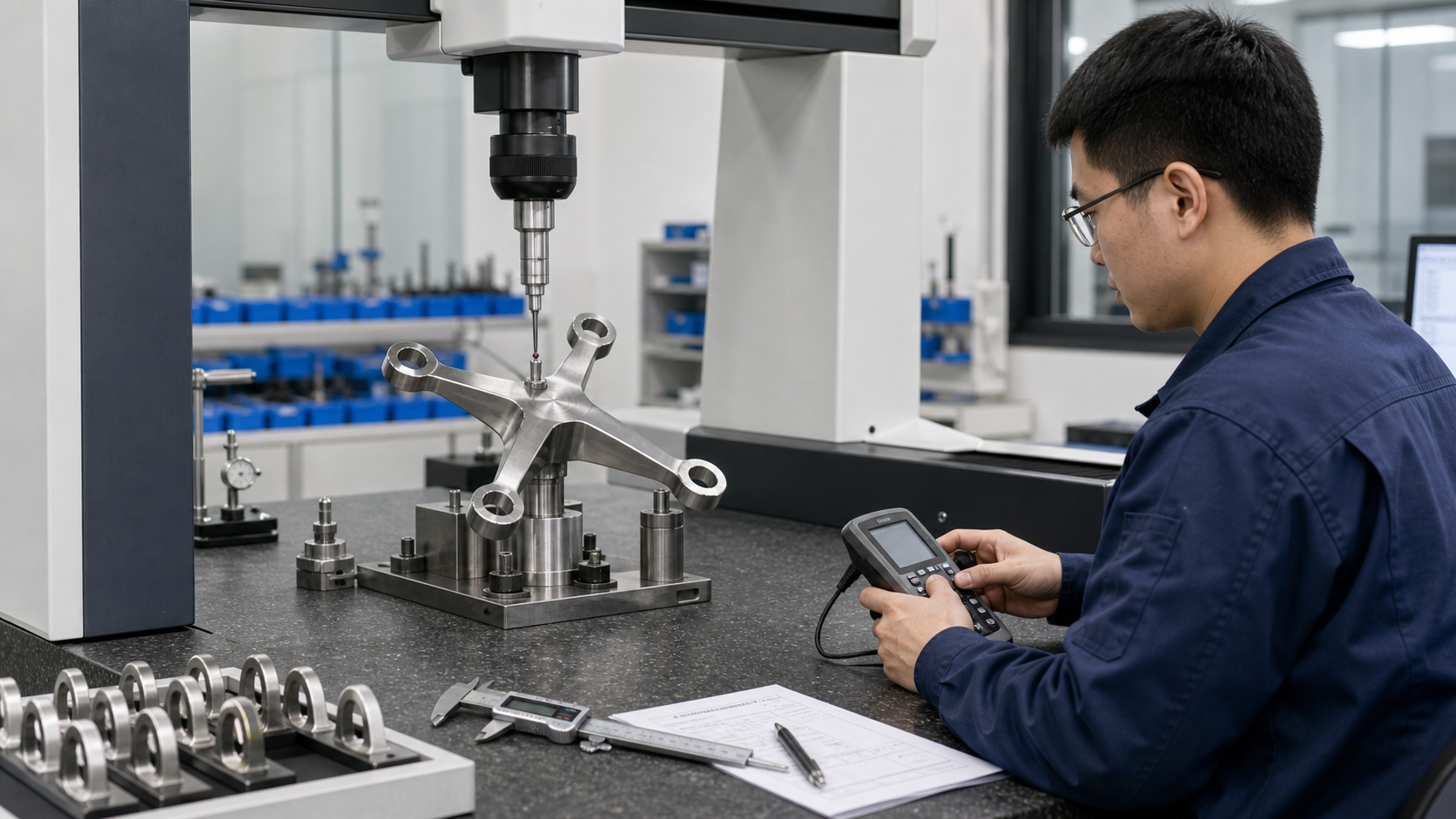 Finished stainless steel glass clamps spider fittings handrail fittings and connectors made by investment casting