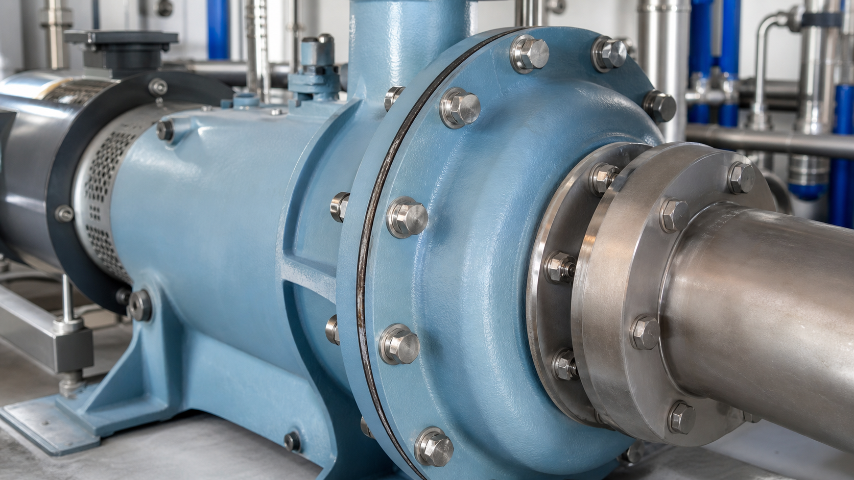 Stainless steel fasteners for marine pumps and seawater pumps