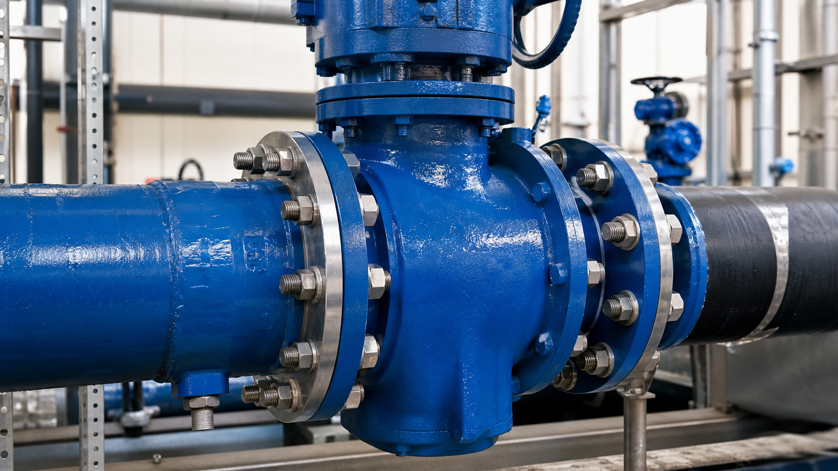 Marine valve bolting for seawater piping system