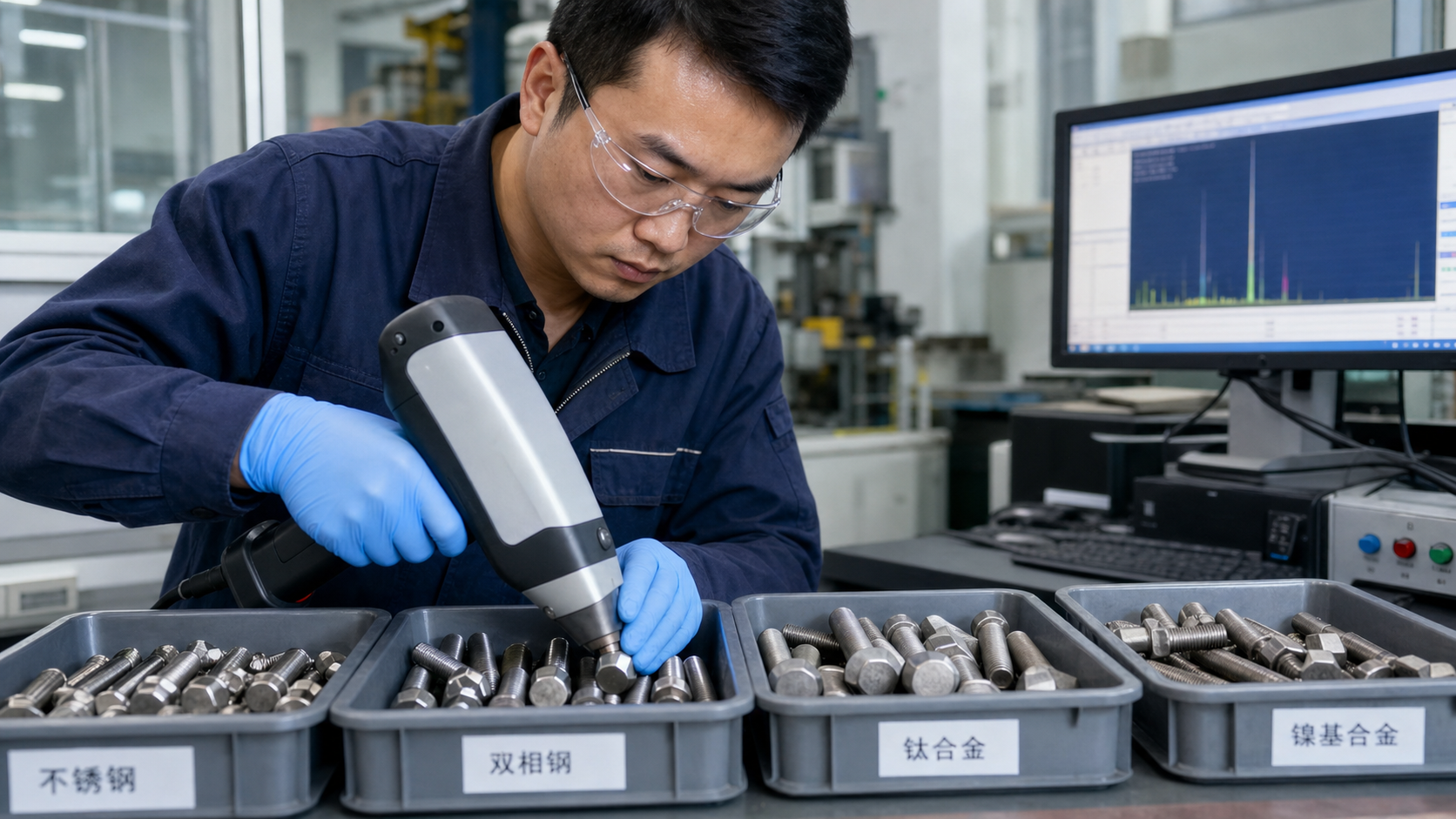 Nickel alloy studs and nuts on acid processing reactor equipment