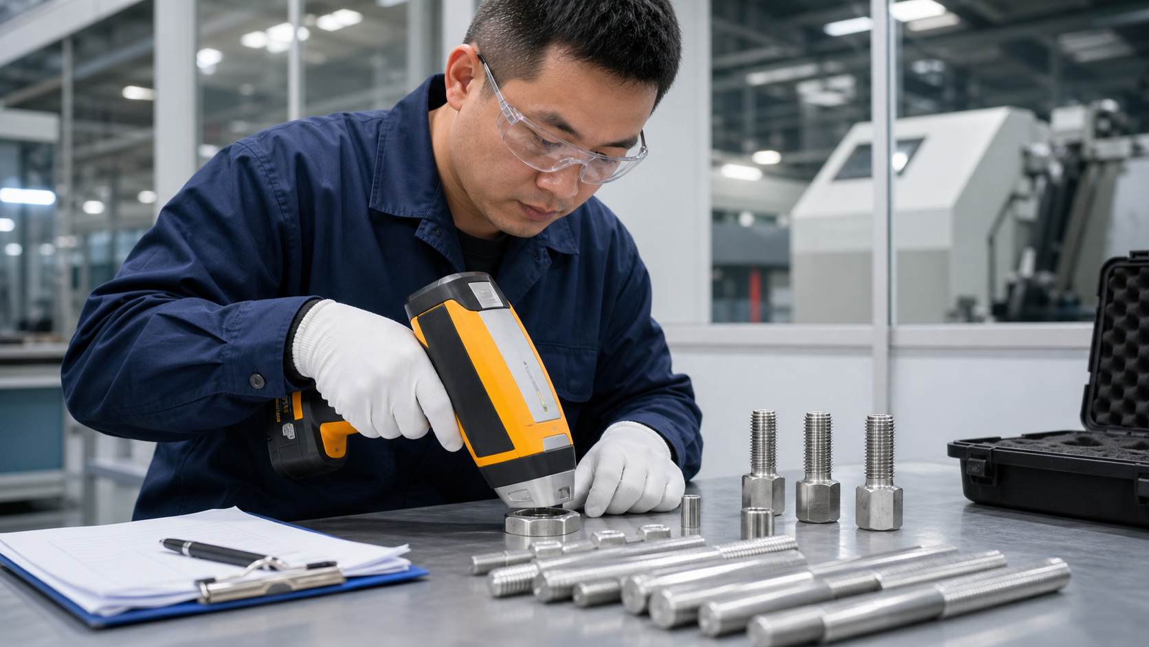 PMI testing for corrosion resistant stainless steel fasteners
