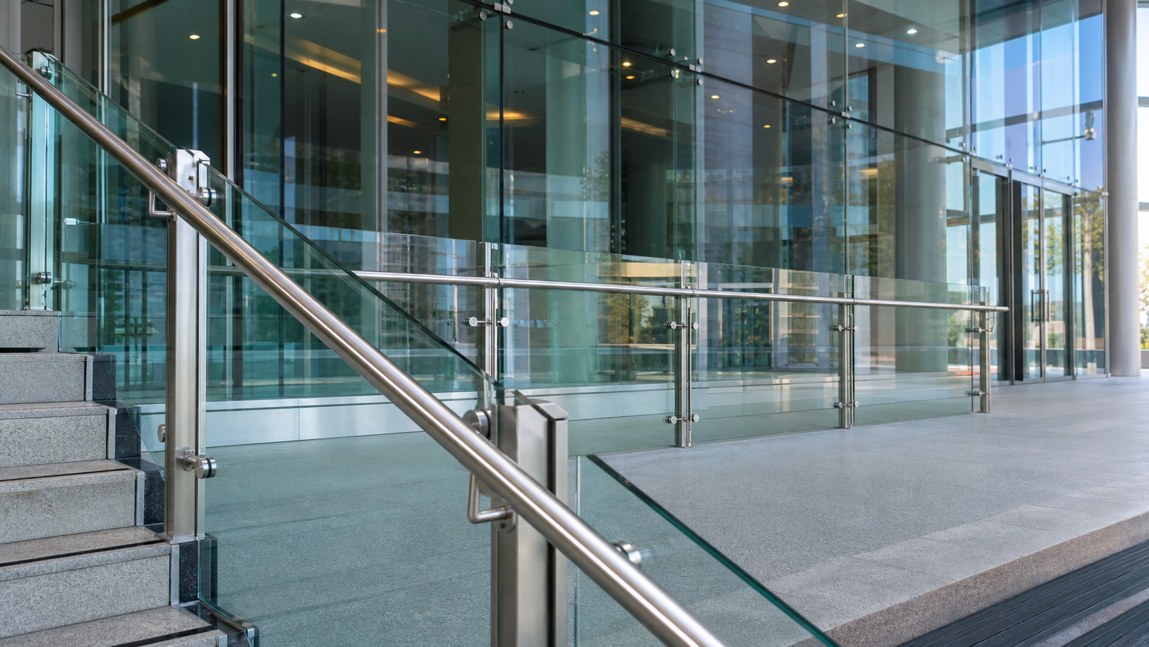 Quality inspection of stainless steel architectural hardware with gauges and measuring tools