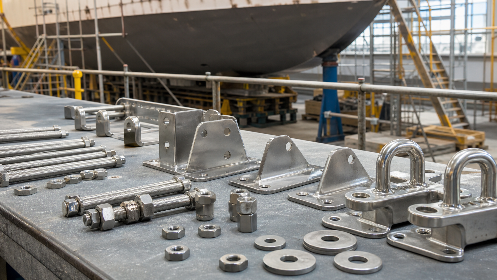 Shipbuilding marine hardware and stainless steel fasteners