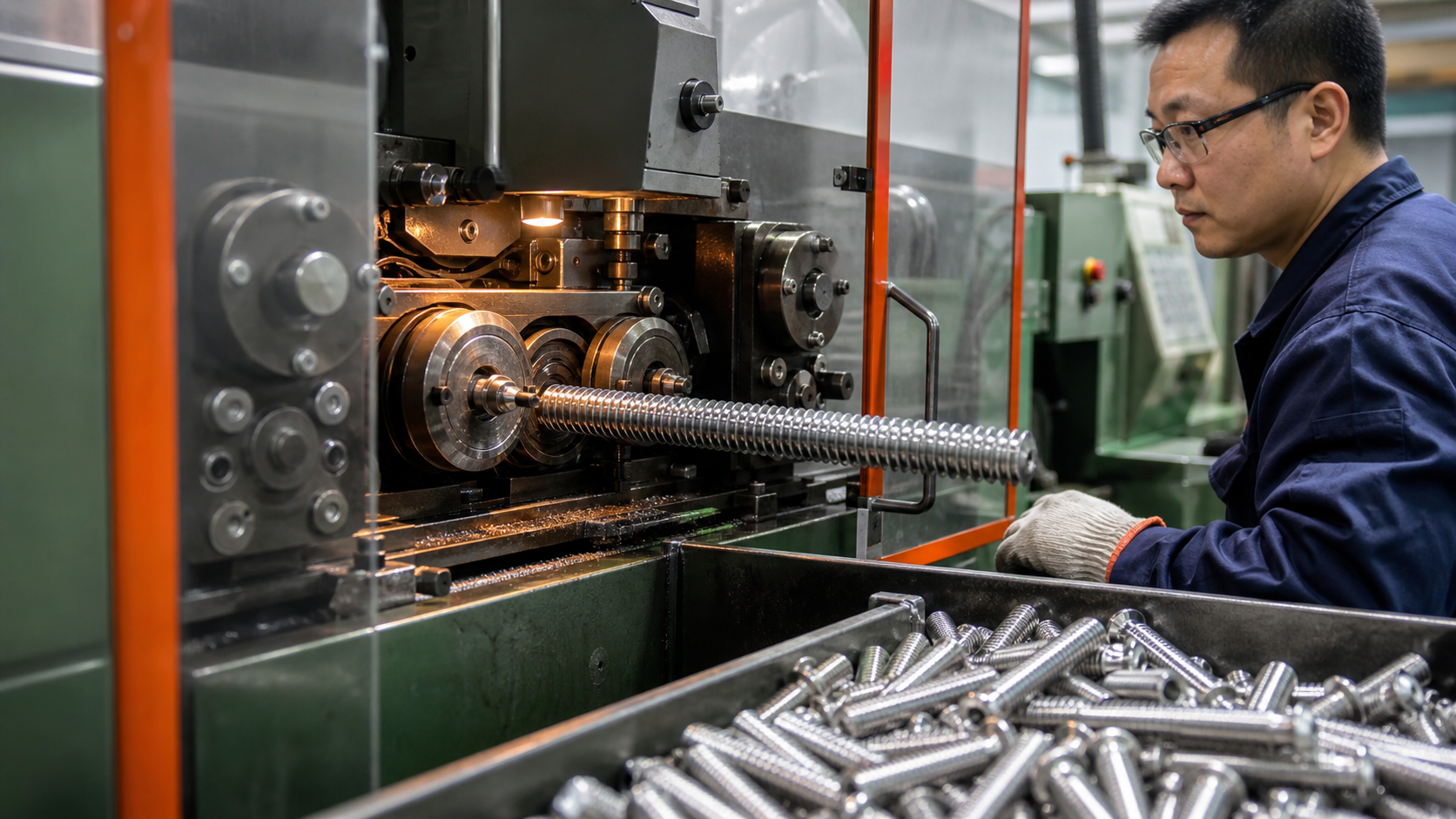 Titanium fasteners installed on aggressive chemical service heat exchanger equipment