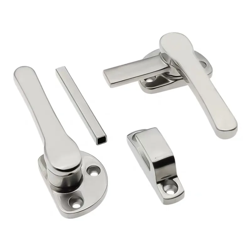 Custom 304 Stainless Steel Heavy-Duty Rotating Compression Door Handle Latch