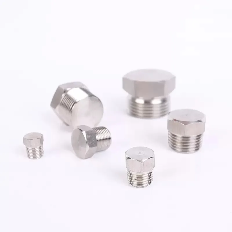 Custom Stainless Steel Hex Head Threaded Pipe Plugs
