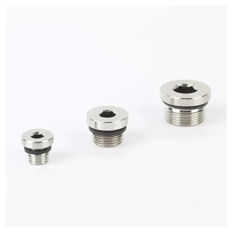 Custom Stainless Steel Hex Socket Flange Pipe Plugs