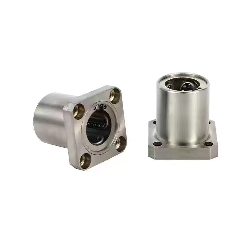 Square flange linear ball bearing assembly