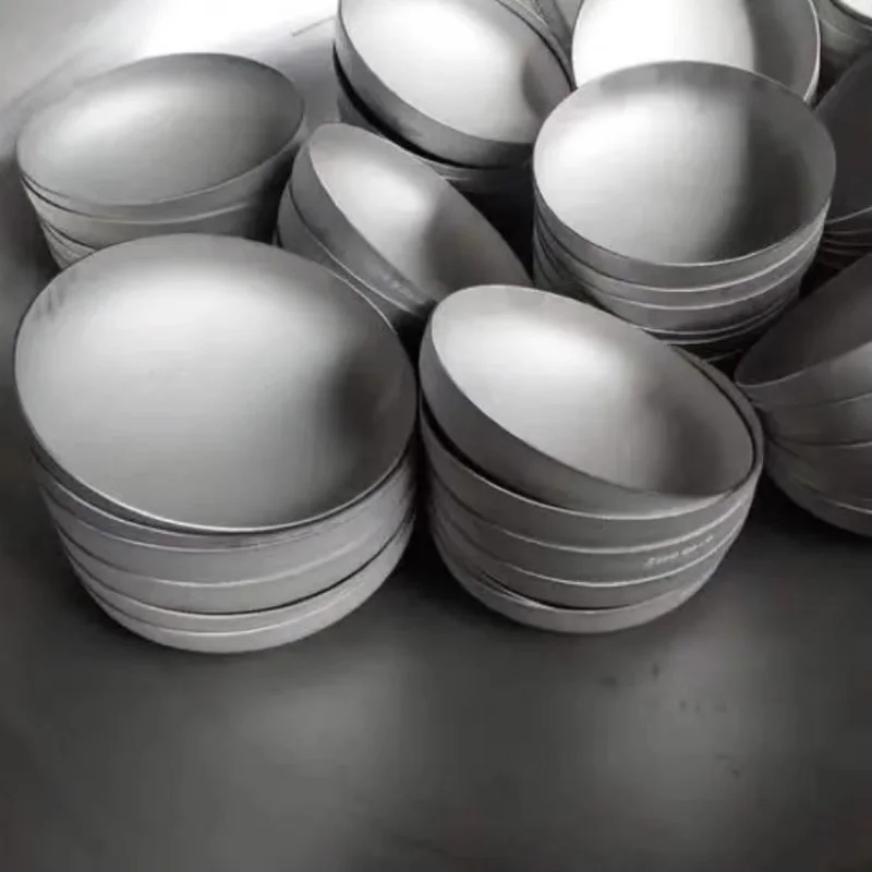 Stainless steel dished tank heads in multiple diameters